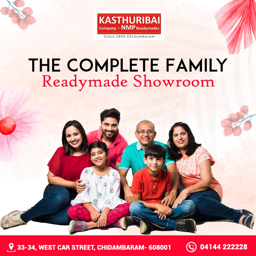 Kasthuribai company & NMP READYMADE social media poster design